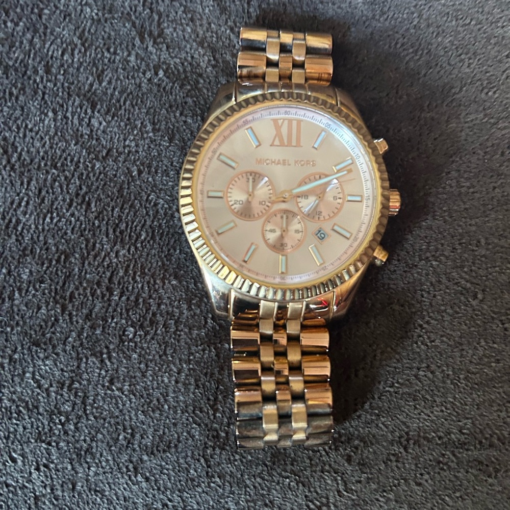 Michael Kors Rose Gold Chronograph Watch